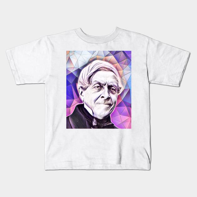 Jules Michelet Pink Portrait | Jules Michelet Artwork 8 Kids T-Shirt by JustLit